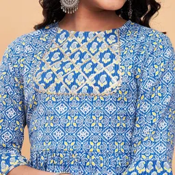 Stylo Bug Floral Printed Gotta Patti Kurti with Sharara image 2