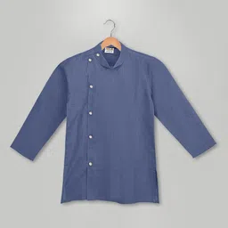 MIMISKU Boys Band Collar Pure Cotton Kurta With Pyjamas image 3