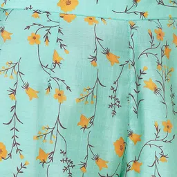 RANGMANCH BY PANTALOONS Floral Printed Pure Cotton A-Line Kurta with Palazzos image 4