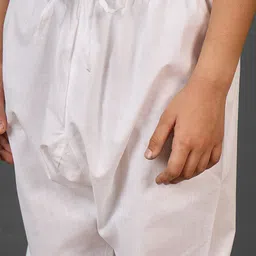 YK Boys Ethnic Motifs Embroidered Regular Sequinned Kurta with Churidar image 2