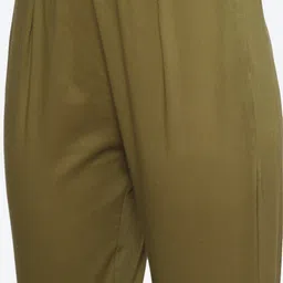 Biba Ethnic Motifs Foil Printed Panelled Pure Cotton Kurta with Trousers & Dupatta image 4