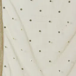 Saffron Threads Floral Woven Design Zari Jacquard A-Line Kurta With Palazzos & Dupatta image 5