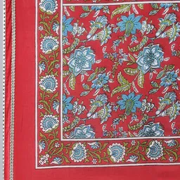 KALINI Ethnic Motifs Printed Gotta Patti Pure Cotton Kurta With Trousers & Dupatta image 3