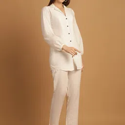 Enchanted Drapes Panelled Pure Cotton Kurti & Trousers image 4