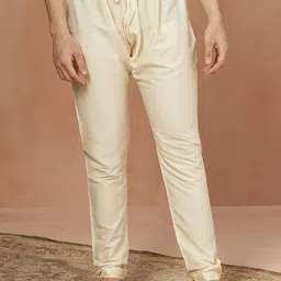 Manyavar Men Green Angrakha Kurta with Pyjamas image 2