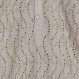 BAESD Boys Floral Embroidered Regular Chikankari Pure Cotton Kurta with Churidar image 4