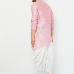 Armaan Ethnic Mandarin Collar Kurta With Dhoti Pants image 2