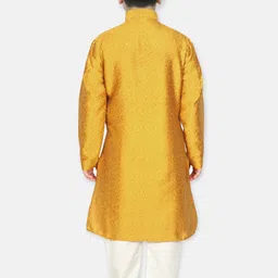 SG YUVRAJ Boys Woven Design Mandarin Collar Kurta With Pyjamas image 5
