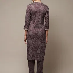 Biba Ethnic Motifs Printed Regular Kurta With Trousers image 3
