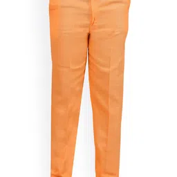 ahhaaaa Boys Orange Kurta with Pyjamas image 3