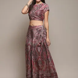 Biba Ethnic Motifs Printed Ready to Wear Lehenga Choli image 4