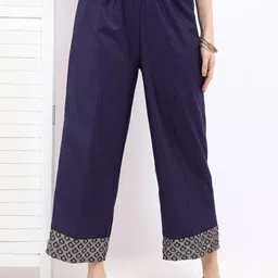 Vishudh Women Purple Floral Printed Kurta with Palazzo & With Dupatta Set image 2