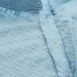 Anouk Men Floral Embroidered Regular Chikankari Kurta with Pyjamas image 4