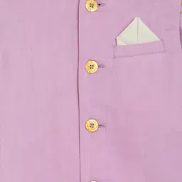 Tiber Taber Boys Floral Embroidered Pure Cotton Kurta with Pyjamas & Nehru Jacket image 5