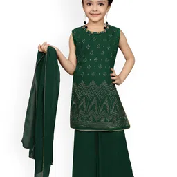 BAESD Girls Printed Regular Beads and Stones Straight Kurta with Sharara & Dupatta-picture-18