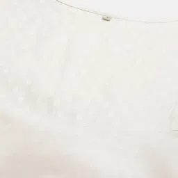 AMIRAS INDIAN ETHNIC WEAR Orange & White Striped Ethnic A-Line Maxi Dress image 3