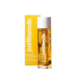 just human Justhuman AyuGrowth Fortifying Hair Oil Ayurvedic Elixir Reduce HairFall Bhringraj,Amla,Vetiver root-picture-11