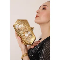 THE TAN CLAN Fatima Embellished Clutch-image-22