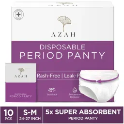 AZAH Period Panty Pad , 5X Super Absorbent Panties ,XL-XXL (36-37 inch) , Pack of 10-picture-19