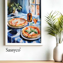 Sassyco Blue & Beige 1 Piece Canvas Other Wall Paintings-picture-13