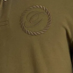 GANT Men Solid Polo Collar Cotton T-shirt image 5