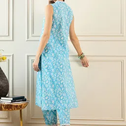 Indo Era Printed Tunic & Trouser Co-Ord Set image 5