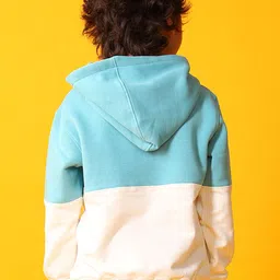 Anthrilo Boys Colourblocked Hooded Pullover Sweatshirt image 3