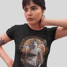 Tee Fusion Women Printed Slim Fit T-shirt-image-60