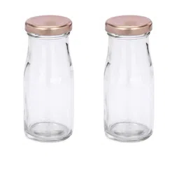 1ST TIME Set 2 Transparent Glass Solid Freezer Safe Water Bottle-picture-35