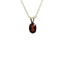 GenZcomplex Red Gomed Pendant Natural Stone Gold-Plated Pendant-image-72