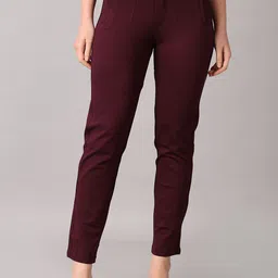 V-Mart Women Slim Fit Trousers-image-2