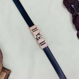 RKB Sales Men Black Alloy American Diamond Antique Rose Gold-Plated Bracelet-picture-12
