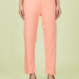 indian flower Women Original Slim Fit Trousers-image-42