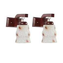 Somil Premium Designer Glass Wall / Night Lamp Elegant & Stylish Dcor Accent for Modern Interiors, color- Brown, White, Size:- 19 X 29 X 29.5 CM-picture-31