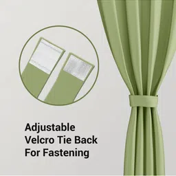 Myntra Elegant Homes Meh Collection Green Window Curtain image 4