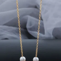 SZN Set Of 2 Gold-Plated Artificial Beaded Enamelled Minimal Chains-picture-27