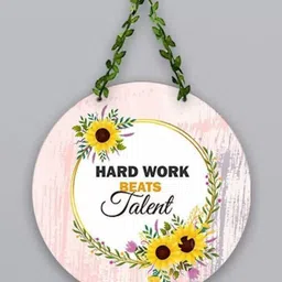 Shiv Collection Pink Wood Printed Decorative Wall Hanging image 2