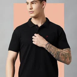 Promount Men Polo Collar Raw Edge T-shirt-picture-34