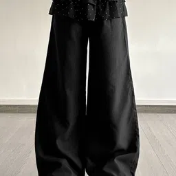 StyleCast x Revolte Women Loose Fit Mid-Rise Trouser-picture-32