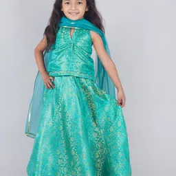 Tangerine Closet Girls Ready to Wear Lehenga & Blouse With Dupatta image 1