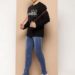 Alcis Men Mid-Rise Drytech+ Track Pants with Side Stripe image 3