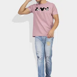 Greylongg Men Printed Applique T-shirt image 3