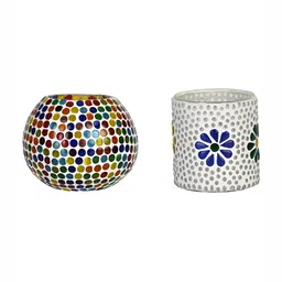 1ST TIME White & Red 2 Pieces Cylindrical Shaped Candle Holders-picture-24