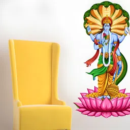 Decor Villa Multicolor Vishnu Wall Sticker-image-39