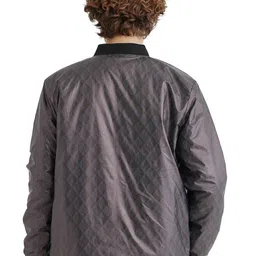 RARE RABBIT Men Geometric Bomber Jacket image 5