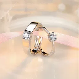 J.S ENTERPRISES Unisex Set Of 2 Stainless Steel Finger Rings-image-47