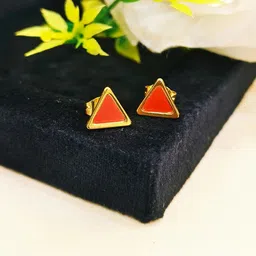 UrbanLuk Triangular Studs Earrings image 5