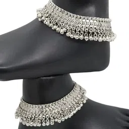 AamNa Enterprises Silver-Plated Anklet image 3
