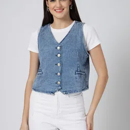 COSMIC TRIO Denim Waistcoat-picture-27