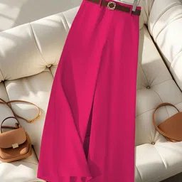 TOOCHKI Women Relaxed Straight Leg High-Rise Non Iron Trousers-picture-41